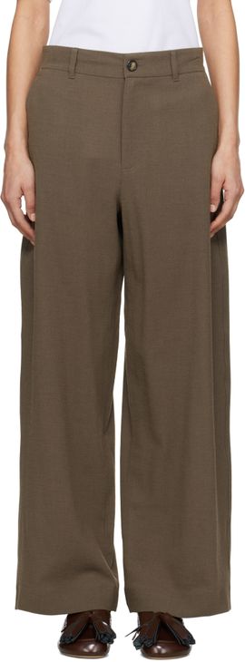 JW Anderson JW Anderson Brown Straight Leg Trousers