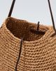 JW Anderson JW Anderson Bulb XL suede-trimmed raffia bucket bag - 4