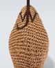 JW Anderson JW Anderson Bulb XL suede-trimmed raffia bucket bag - 6