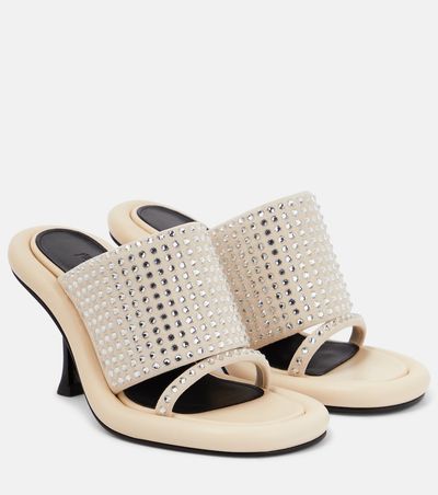 JW Anderson JW Anderson Bumper Tube embellished leather sandals