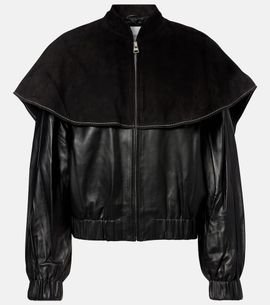 JW Anderson JW Anderson Caped leather jacket