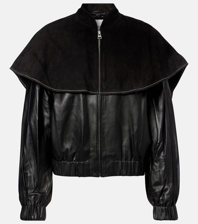 JW Anderson JW Anderson Caped leather jacket