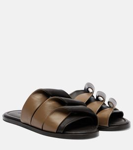 JW Anderson JW Anderson Coil leather slides