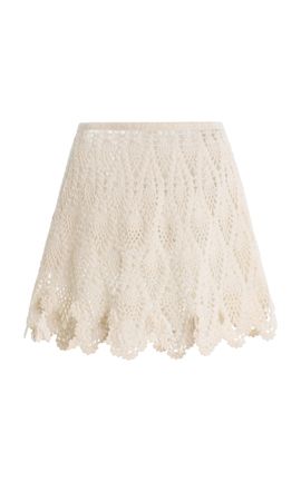 JW Anderson JW Anderson Crocheted Wool Lace Mini Skirt