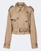 JW Anderson JW Anderson Cropped cotton trench coat - 1