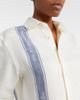 JW Anderson JW Anderson Cropped linen shirt - 4
