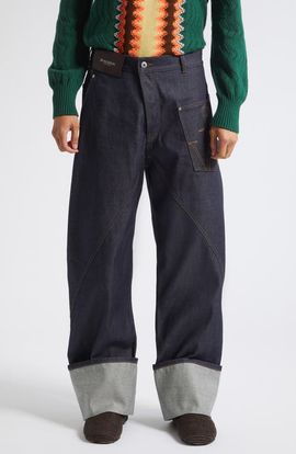 JW Anderson JW Anderson Cuffed Twisted Workwear Jeans