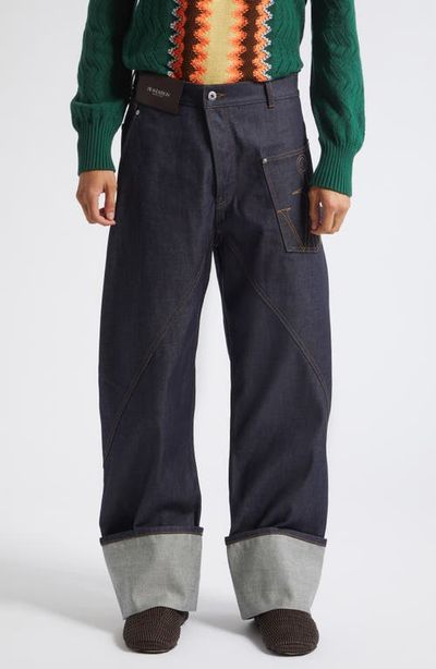 JW Anderson JW Anderson Cuffed Twisted Workwear Jeans