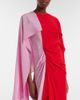 JW Anderson JW Anderson Draped caped silk midi dress - 4