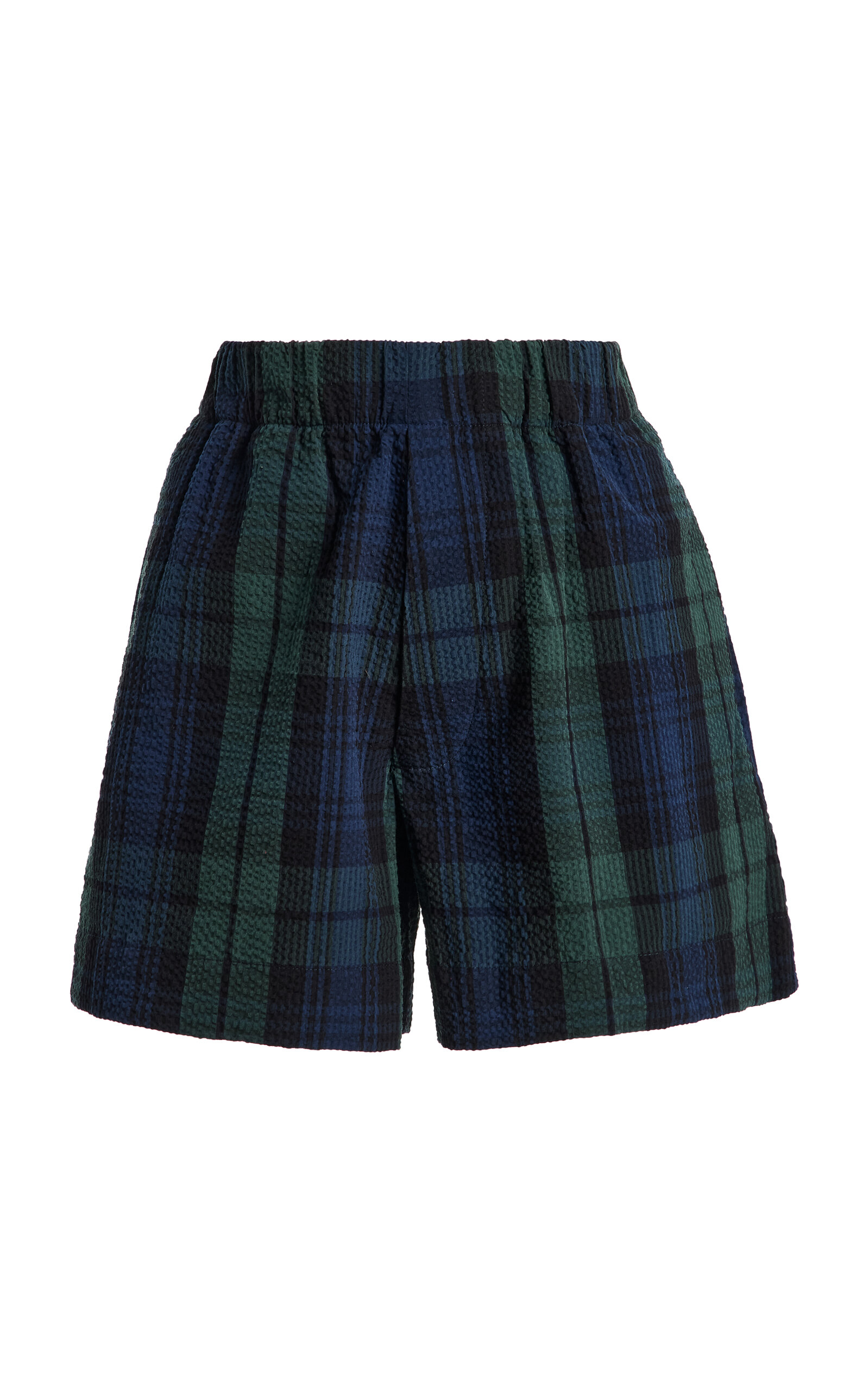 JW Anderson JW Anderson Elasticated Plaid Cotton Shorts