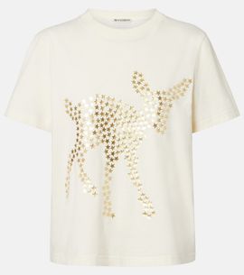 JW Anderson JW Anderson Embellished cotton jersey T-shirt