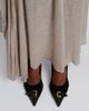 JW Anderson JW Anderson Embellished leather-trimmed suede pumps - 3