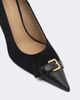 JW Anderson JW Anderson Embellished leather-trimmed suede pumps - 5