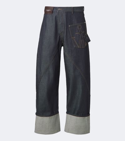 JW Anderson JW Anderson Embroidered wide-leg jeans
