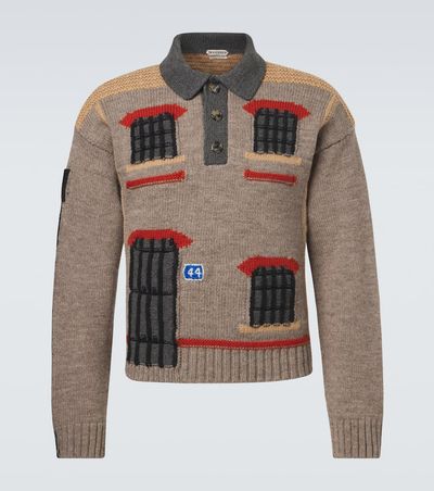 JW Anderson JW Anderson Embroidered wool polo sweater