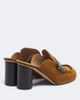 JW Anderson JW Anderson Leather-trimmed suede mules - 4