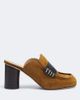 JW Anderson JW Anderson Leather-trimmed suede mules - 6