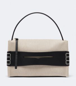 JW Anderson JW Anderson Loafer Medium canvas and leather shoulder bag