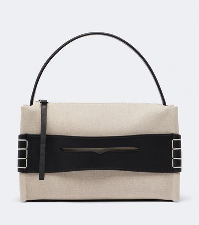 JW Anderson JW Anderson Loafer Medium canvas and leather shoulder bag