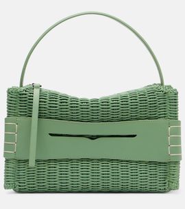 JW Anderson JW Anderson Loafer woven leather top-handle bag