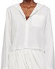 JW Anderson JW Anderson Off-White Cropped Hooded Shirt - 1