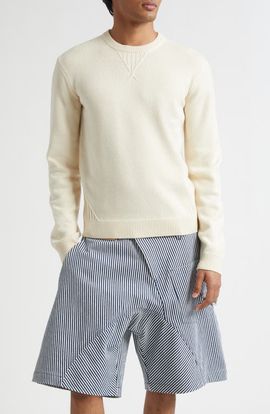 JW Anderson JW Anderson Oversize Cotton Crewneck Sweater