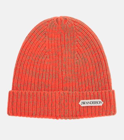 JW Anderson JW Anderson Ribbed-knit wool and cotton beanie
