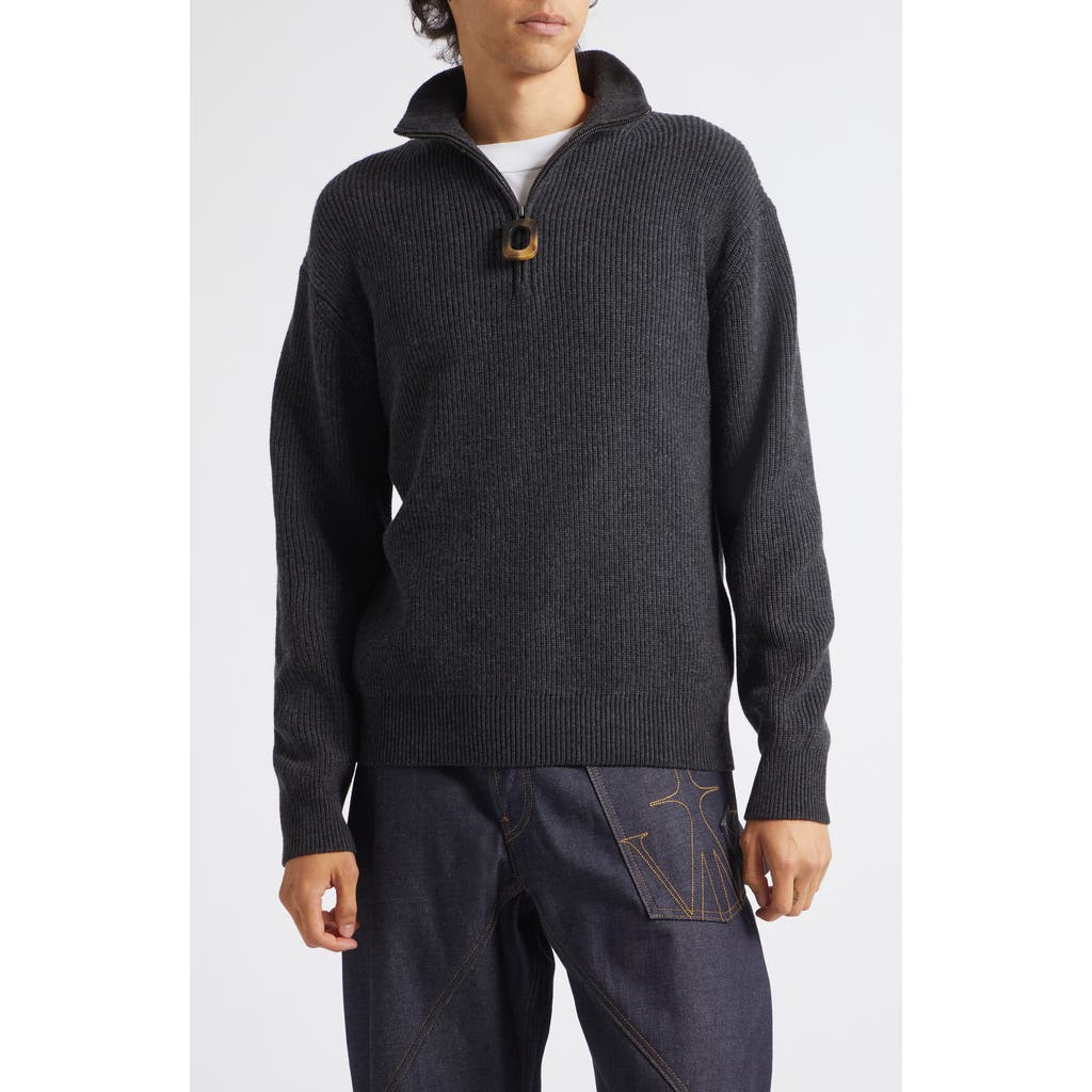 JW Anderson JW Anderson Ribbed Half Zip Sweater