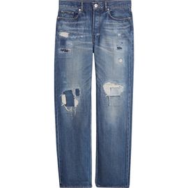 JW Anderson JW Anderson Rip & Repair Straight Leg Selvedge Jeans