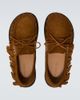 JW Anderson JW Anderson Ruffled suede boat shoes - 4