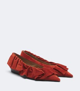 JW Anderson JW Anderson Ruffled suede flats