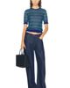 JW Anderson JW Anderson Short Sleeve Sheer Fairisle Top - 4