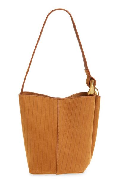 JW Anderson JW Anderson Small Corner Stripe Deerskin Tote