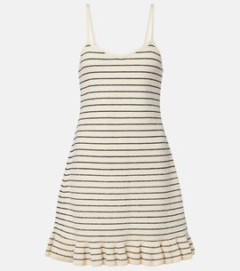JW Anderson JW Anderson Striped cotton-blend minidress