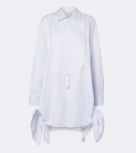 JW Anderson JW Anderson Striped cotton twill shirt dress