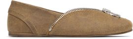 JW Anderson JW Anderson Tan Biker Ballerina Flats