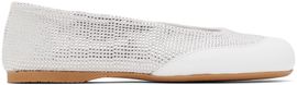 JW Anderson JW Anderson White Crystal Ballerina Flats