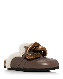 Jw Anderson Jw Anderson Women's Chain Shearling Mules