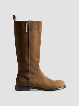 JW Anderson JW Anderson Women's Loafer Nubuck Knee-High Boots