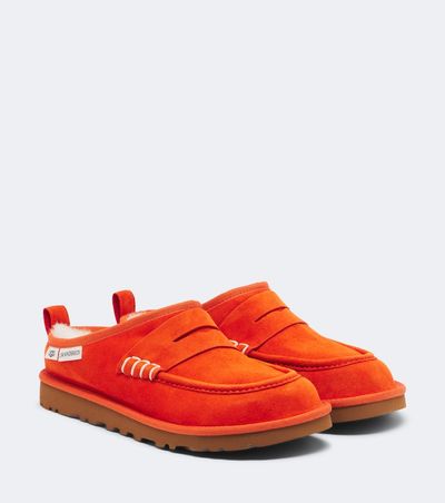 JW Anderson JW Anderson x UGG shearling-lined suede slip-on shoes