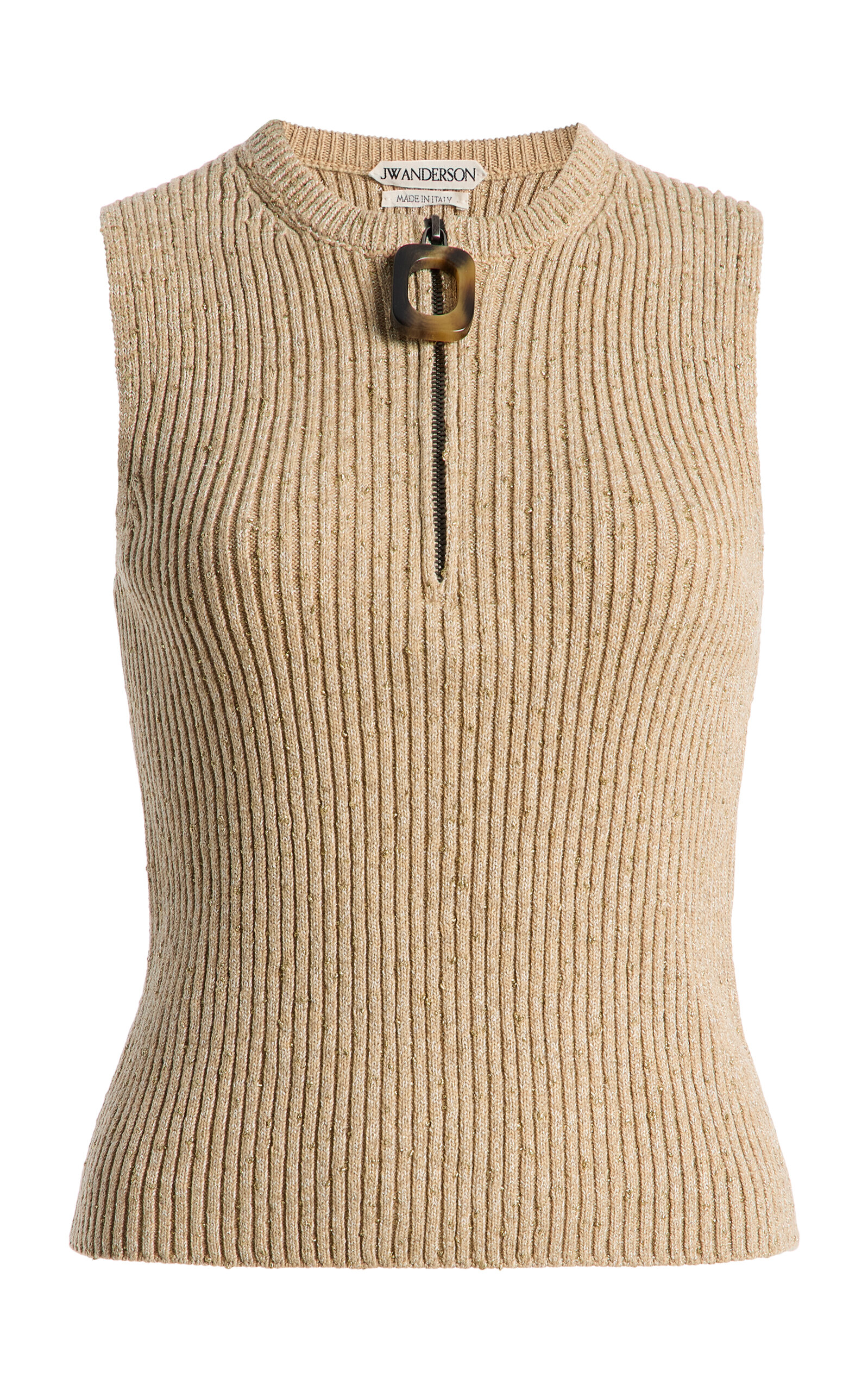 JW Anderson JW Anderson Zipped CottonBlend Tank Top