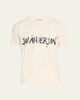 JW Anderson Men's Splatter Logo Graphic Cotton T-Shirt - 1