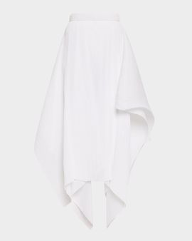 JW Anderson Pleated Handkerchief Midi Skirt
