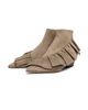 JW Anderson Women's 25MM Ruffled Suede Ankle Boots - 2