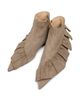 JW Anderson Women's 25MM Ruffled Suede Ankle Boots - 4