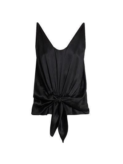 JW Anderson Women's Front-Knot Silk Top