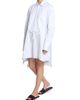 JW Anderson Women's Knotted-Hem Striped-Cotton Shirtdress - 2