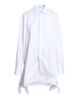 JW Anderson Women's Knotted-Hem Striped-Cotton Shirtdress - 7
