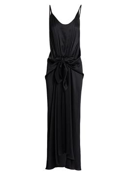 JW Anderson Women's Knotted Silk Maxi Dress