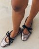 JW PEI Erika Lace-Up Ballet Flats - 1